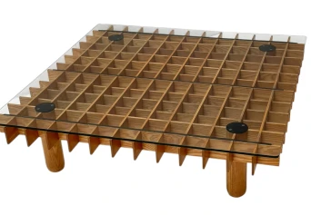 XL Kyoto Graphic Coffee Table by Gianfranco Frattini for Ghianda / Knoll, 1974